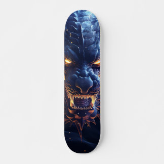 Tabla de Skate Demoníaco dragón azul Mini Skateboard Bräda 18,5 Cm