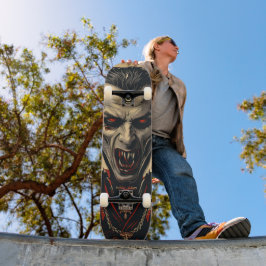 Tabla de Skate Hombre Vampiro Mini Skateboard Bräda 18,5 Cm