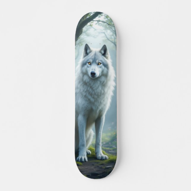 Tabla de Skate Lobo Blanco Salvaje Mini Skateboard Bräda 18,5 Cm (Framsida)