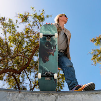 Tabla de Skate Monstruo Fantasma del Horror Mini Skateboard Bräda 18,5 Cm