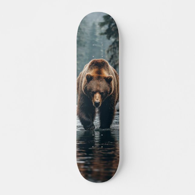 Tabla de Skate Oso Salvaje en el Río Mini Skateboard Bräda 18,5 Cm (Framsida)
