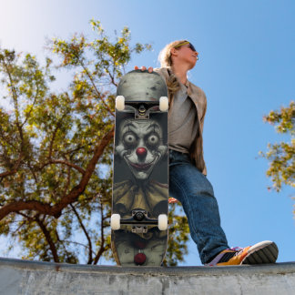 Tabla de Skate Payaso Espeluznante de Miedo Mini Skateboard Bräda 18,5 Cm