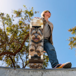 Tabla de Skate Perrito Saltando en el Bosque Mini Skateboard Bräda 18,5 Cm