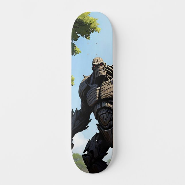 Tabla de Skate Poderoso Monstruo Gigante Mini Skateboard Bräda 18,5 Cm (Framsida)