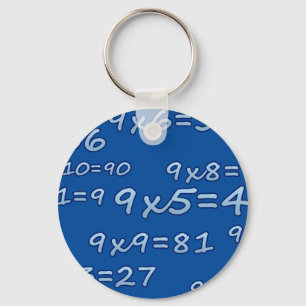 TABLA DEL 9 - 9 GÅNGER BORD - BLUE - AZUL NYCKELRING