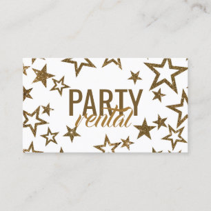 Tabladsartiklar för Glitter Star Party Visitkort