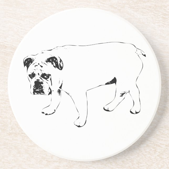 Table Buddy, Bulldog Coaster Underlägg (Framsidan)