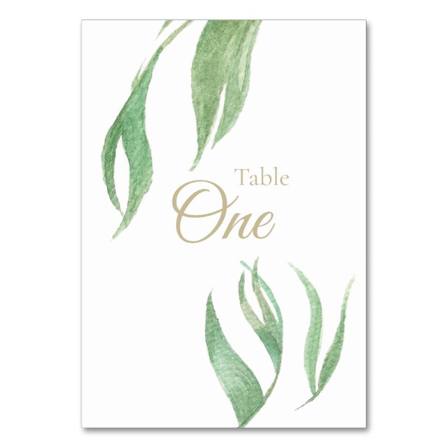 Table Card Bordsnummer (Framsidan)