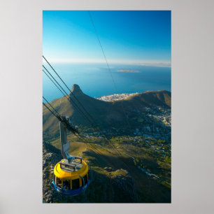 Table Mountain-kabinen, Kapstaden Poster