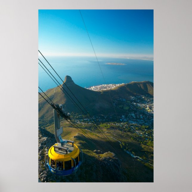 Table Mountain-kabinen, Kapstaden Poster (Framsidan)