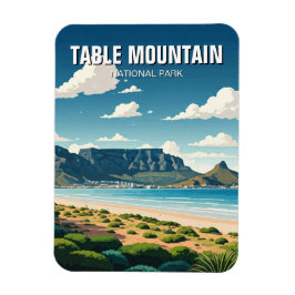Table Mountain nationalpark Sydafrika Magnet
