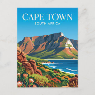 Table Mountain nationalpark Sydafrika Vykort