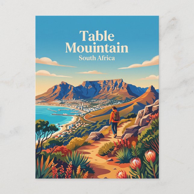 Table Mountain Sydafrika Vykort (Framsida)
