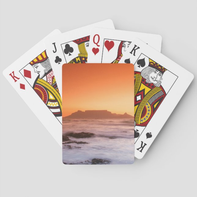 Table Mountain vid solnedgång, Bloubergstrand Casinokort (Baksidan)