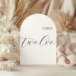 Table Number Twelve Card Inbjudningar