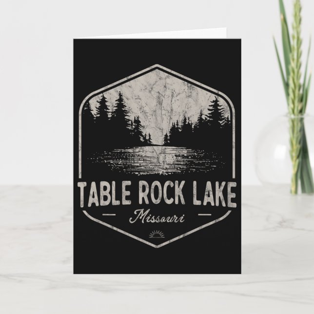 Table Rock Lake Missouri Utomhus Vintage  Kort (Framsida)