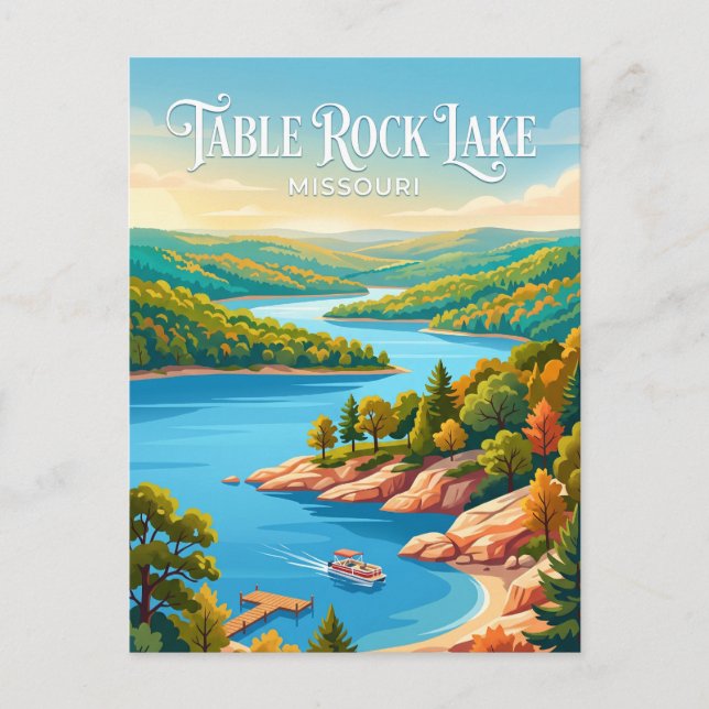 Table Rock Lake Missouri Vykort (Framsida)