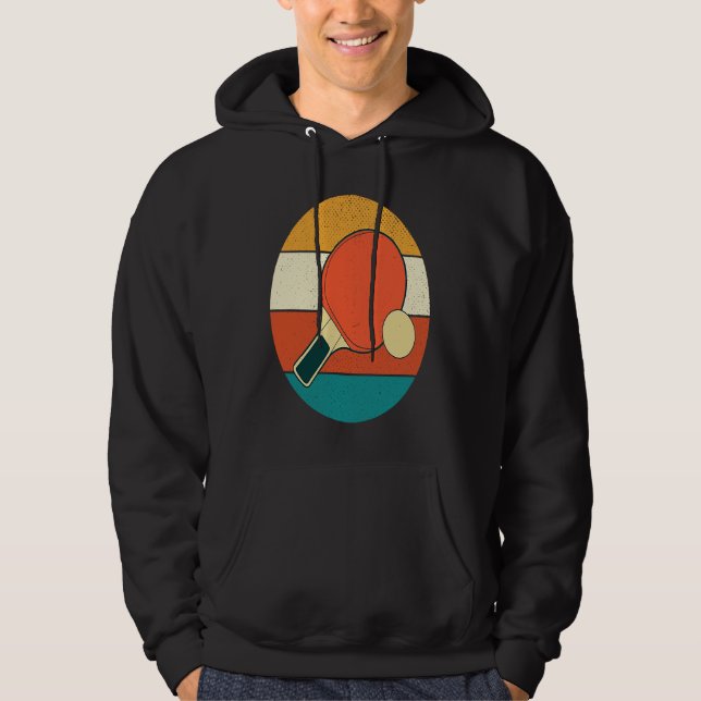 Table Tennis For Men Women Ping Pong Players Hoodie (Framsida)