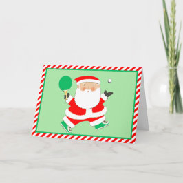 Table Tennis Ping-Pong Christmas Holiday Cards Helgkort