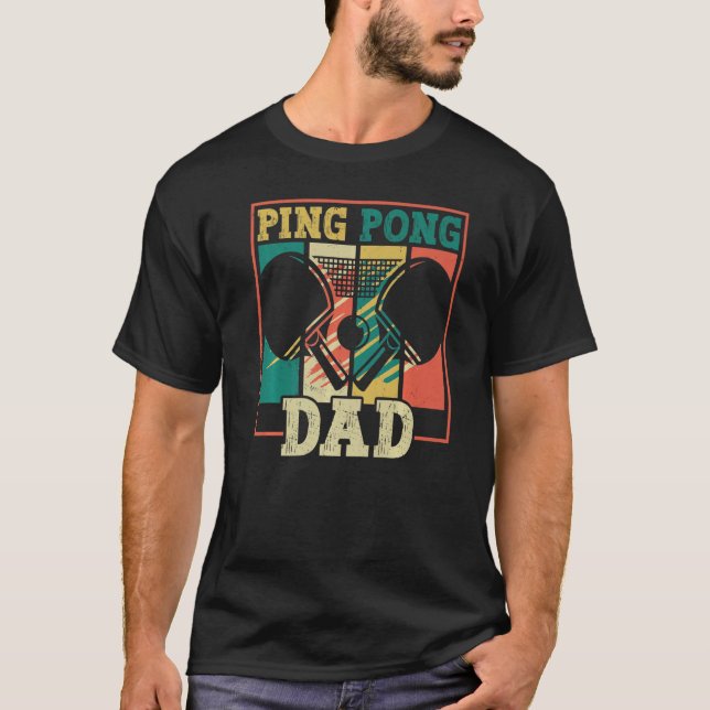 Table tennis player father ping pong dad table ten t shirt (Framsida)