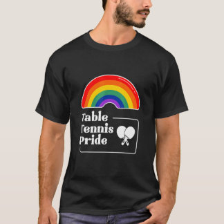 Table Tennis Pride LGBTQIA Gay T Shirt