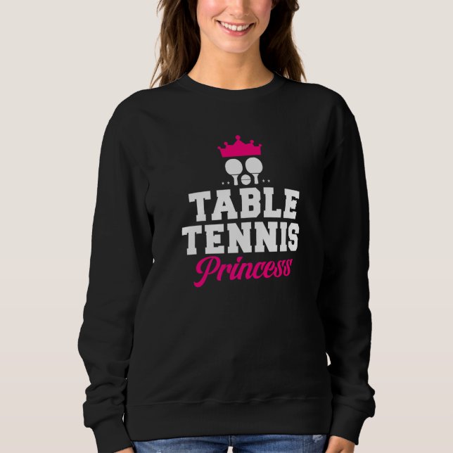 Table Tennis Princess   T Shirt (Framsida)