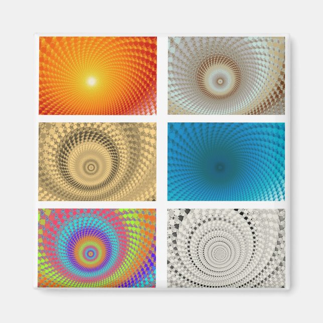 Tableau av cirklar Magnet (Framsidan)