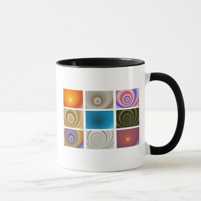 Tableau av cirklar-mugg mugg (Höger)