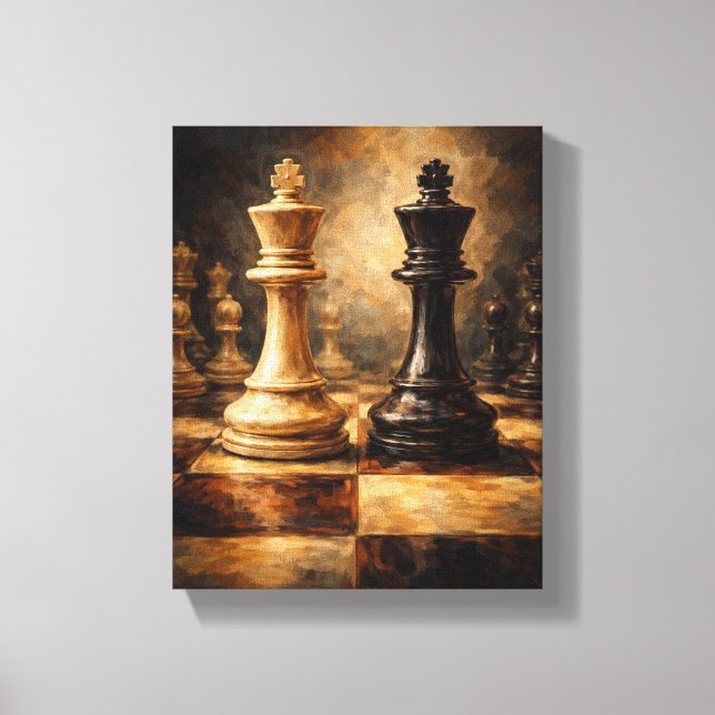 Tableau Déco (Face De Roi) Art Déco Canvastryck (Framsida)