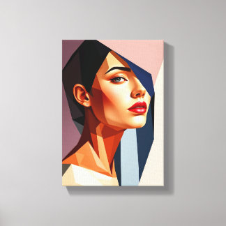Tableau Déco (Mistrust) Portrait Beauté Canvastryck