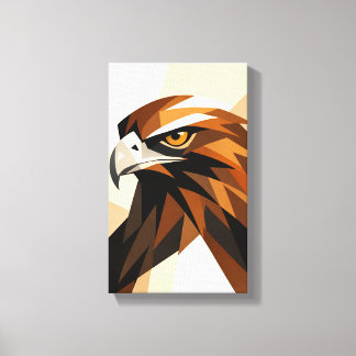Tableau Déco ( Portrait Aigle ) Art Minimaliste Canvastryck