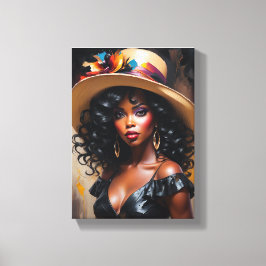 Tableau Déco (The Grace) Portrait D'Une Diva  Canvastryck