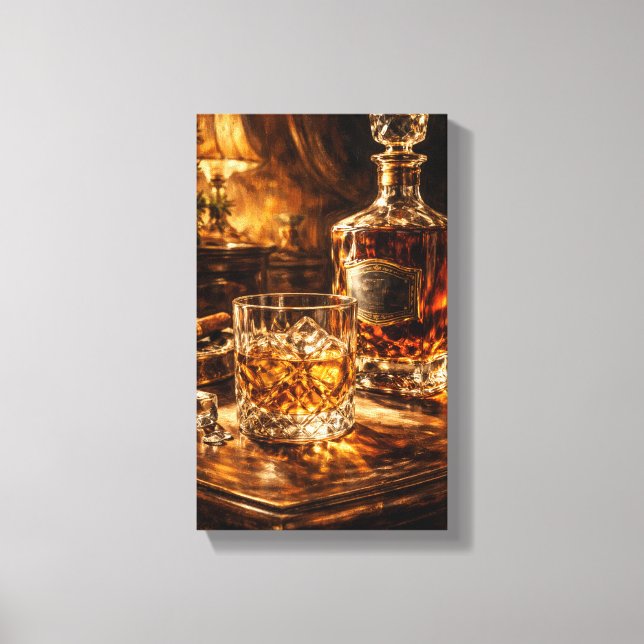Tableau Déco (Whisky Art )  Canvastryck (Framsida)