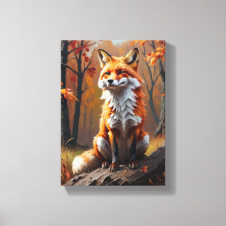 Tableau Décoratif ( Renard D'Automne) Canvastryck