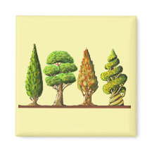 tableau des trois arbres sculptés dessin digital
