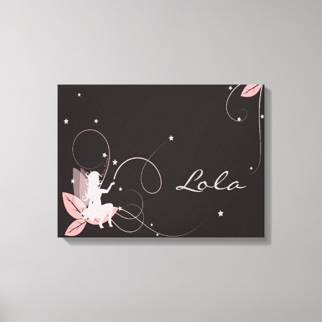 Tableau fée pour chambre de petite fille canvastryck (Framsida)