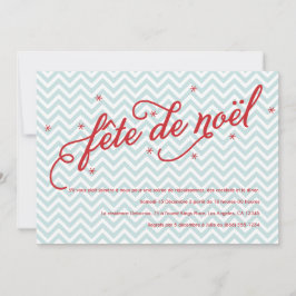 Tableau Soirée Fête de Noël-inbjudan Inbjudningar