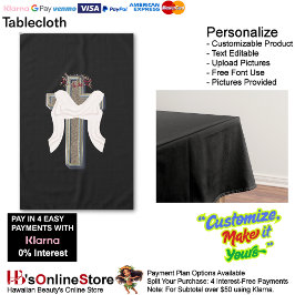 Tablecloth Household Linen Black Background
