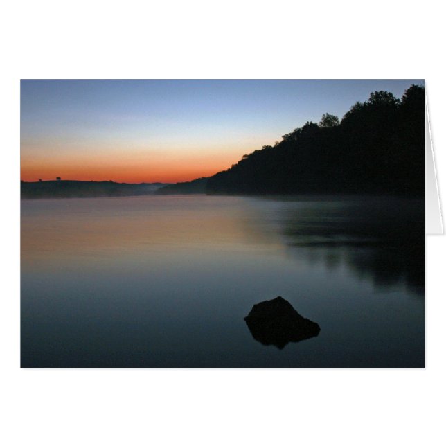 Tablerock Sunrise Hälsningskort (Framsidan Horizontal)