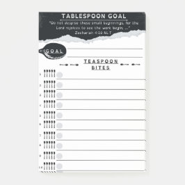 Tablespoon Goals List Post-it Block