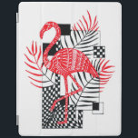 Tablet fodral med röd flamingost iPad skydd<br><div class="desc">Tablet fodral med röd flamingoskrift"</div>