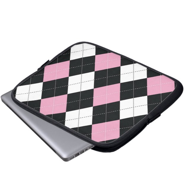 Tablet & laptop sleeve - SQ Argyle - RockCandy (Framre botten)