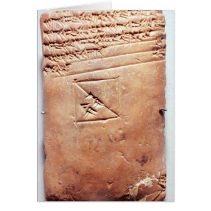 Tablet PC.1830-1530 BC Hälsningskort