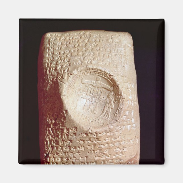 Tablet PC med cuneiform-inskrift Magnet (Framsidan)