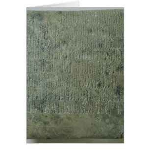 Tablet PC med cuneiform-skript Hälsningskort