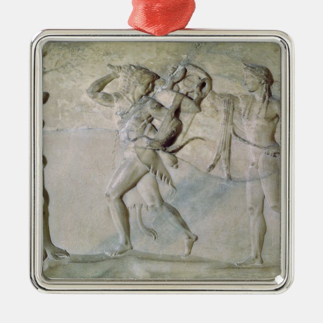 Tablet som visar Hercules Julgransprydnad Metall (Framsidan)