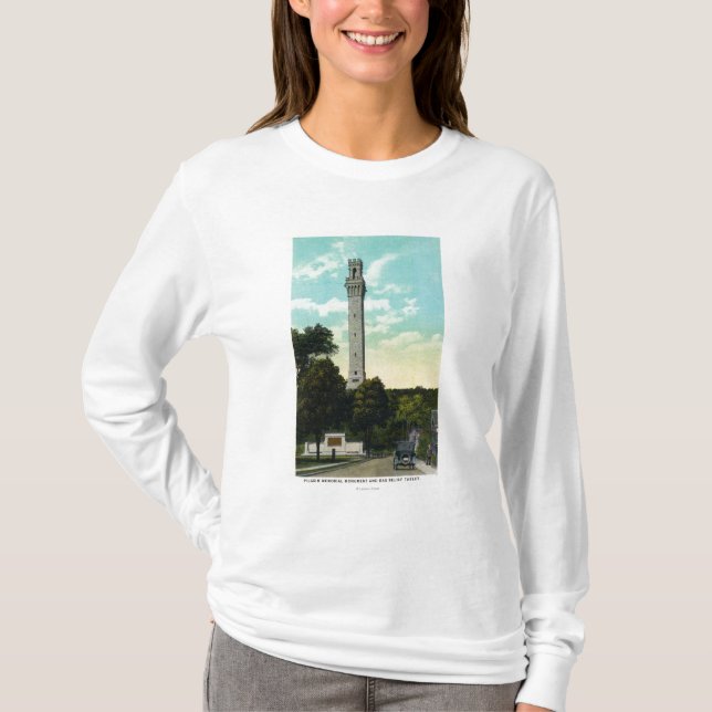 Tableten för Bas lättnad och vallfärdar T-shirt (Framsida)