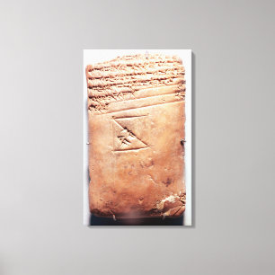 Tableten med kilskrift skrivar, c.1830-1530 BC Canvastryck