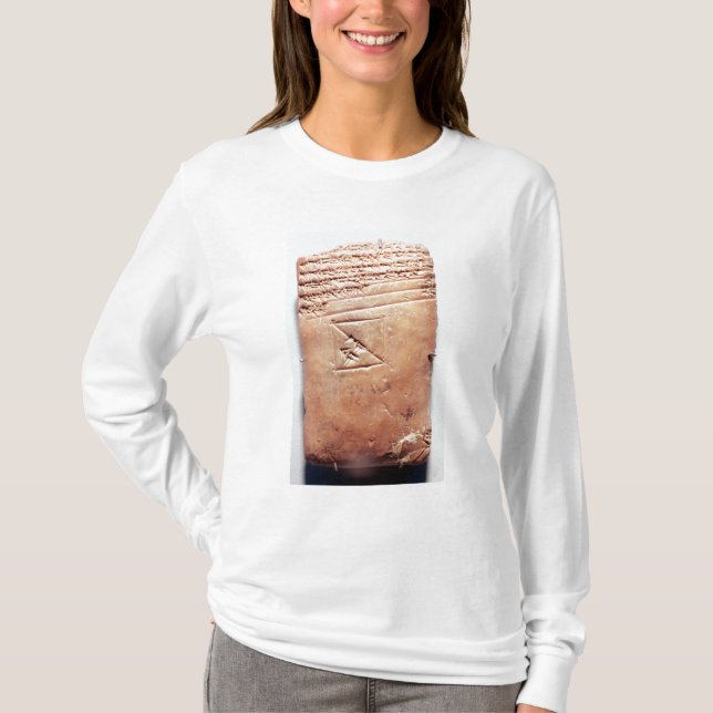 Tableten med kilskrift skrivar, c.1830-1530 BC Tee Shirt (Framsida)