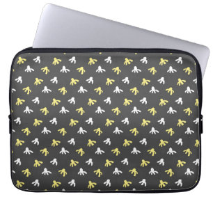 Tablethölje för Popcorn (Mörkgrå & Smörgul) Laptop Fodral